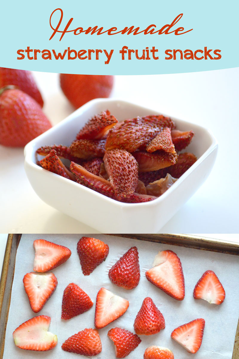 easy diy strawberry fruit snacks