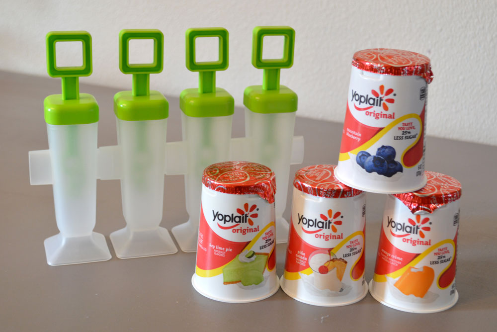 how to make frozen yogurt ice pops