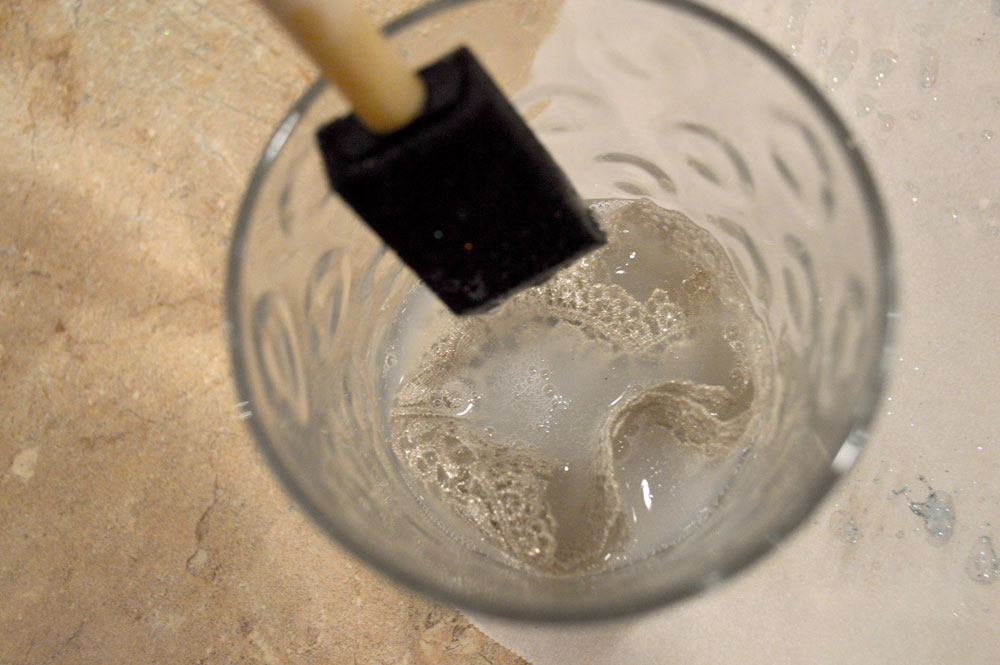 Homemade Lace Glitter Crown how to