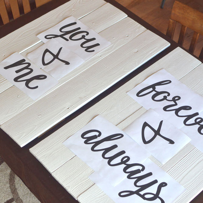 Forever & Always DIY Wood Wall Art