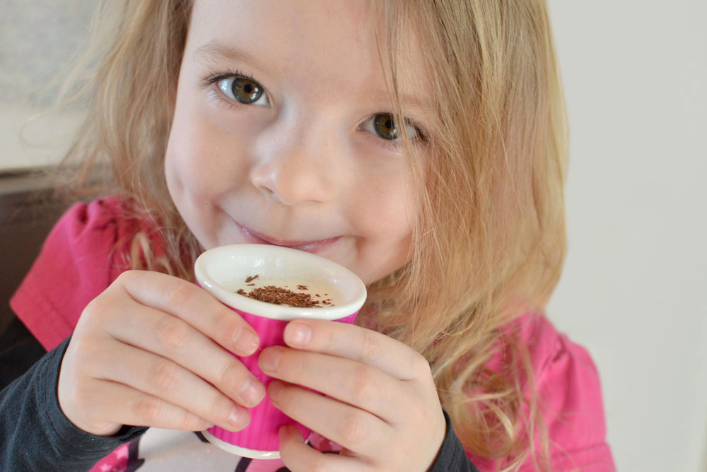 Kids' steamed milk coffee drinks Ninja Coffee Bar System