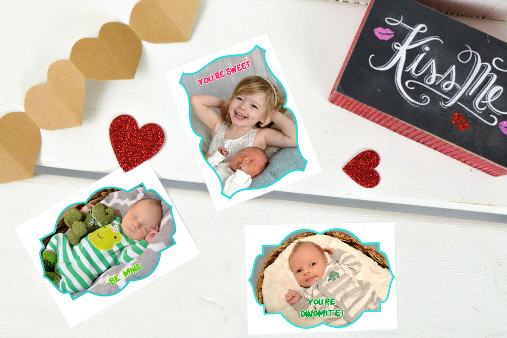 Make your own kids photo valentines