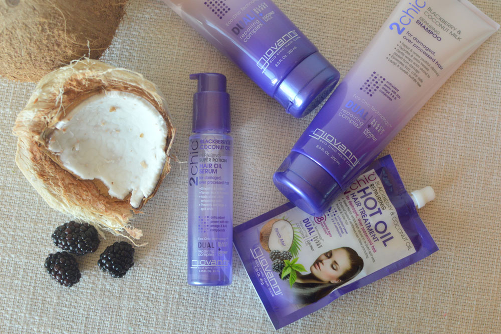 Easy hair care with Giovanni 2chic Ultra Repair Blackberry and Coconut Milk