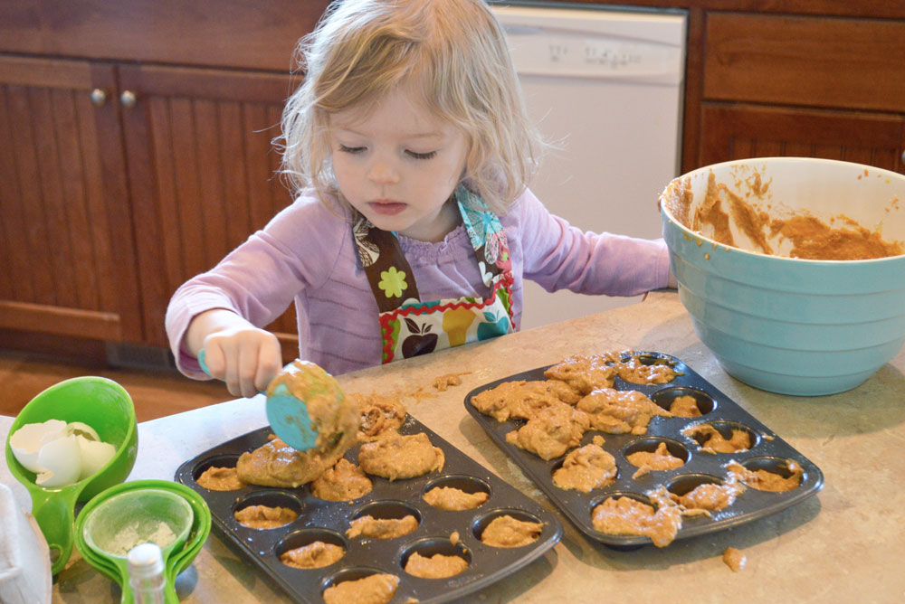 tips for baking with kids making muffins