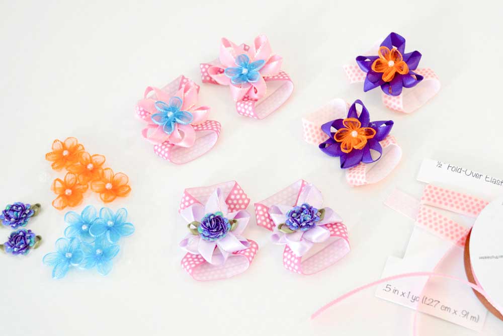 Adorable baby flower barefoot sandals DIY craft