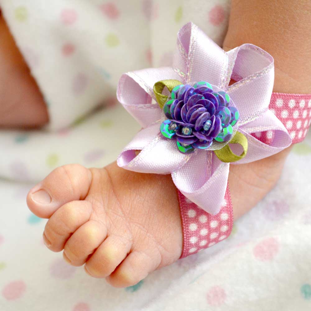 DIY Baby Barefoot Sandals