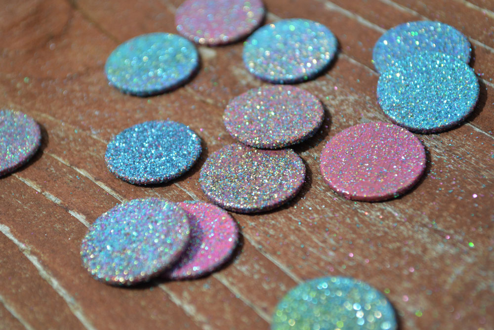 glittery tooth fairy coins