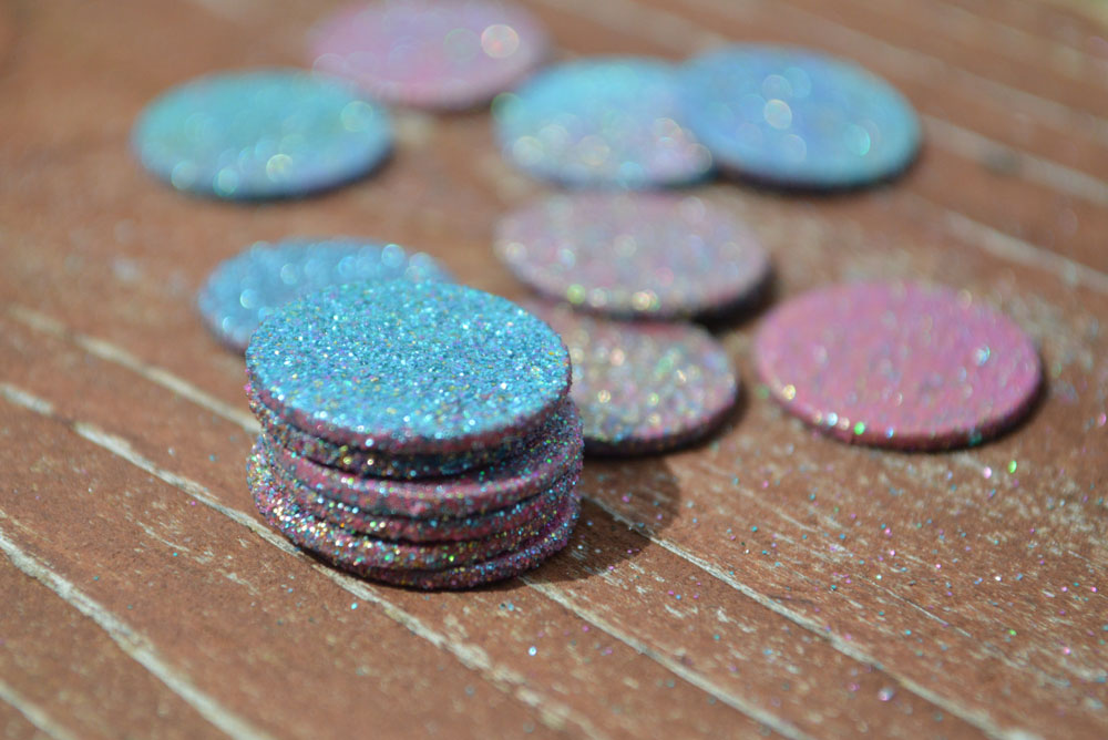 Glittery Tooth Fairy coins kids' craft