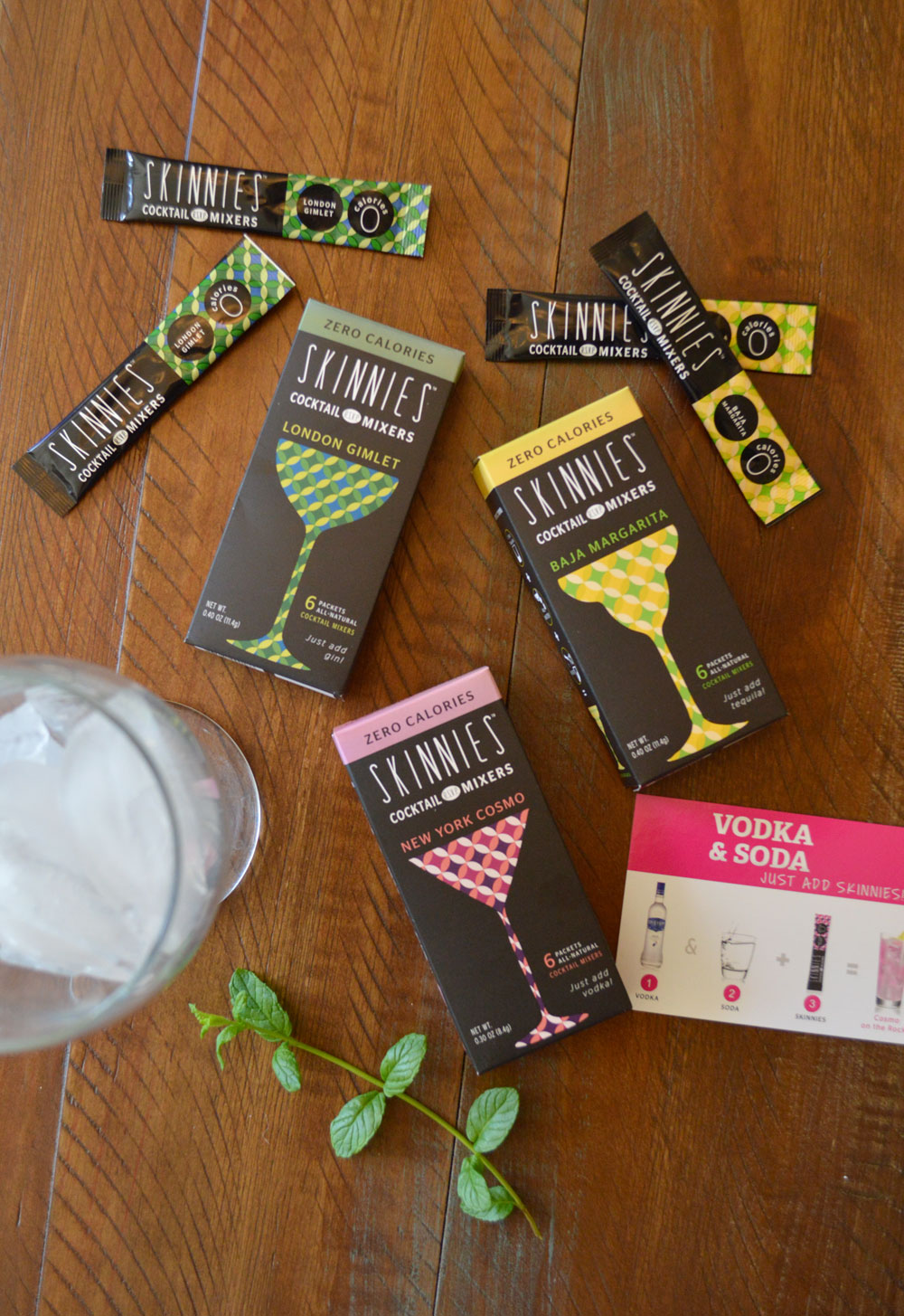 RSVP Skinnies cocktail mixers for a dinner party drink bar - Mommy Scene