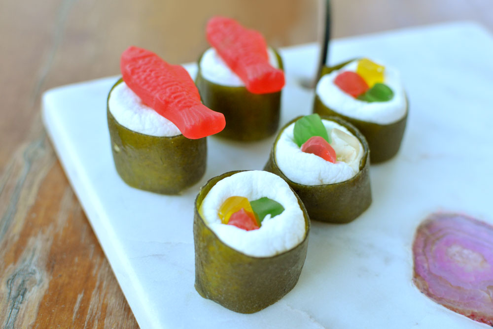 Homemade candy sushi creative party treat idea - Mommy Scene