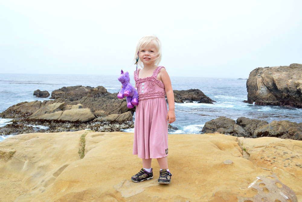 Easy way to tie back dress straps little girl at the beach