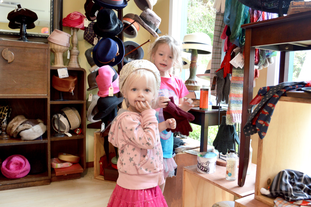Carmel California hat shop family trip