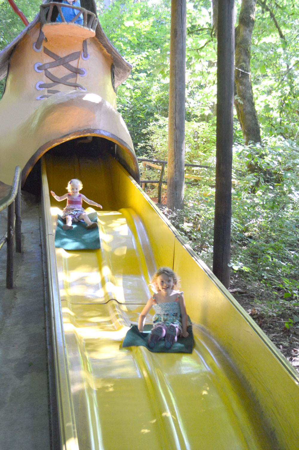 Enchanted Forest in Oregon boot slide