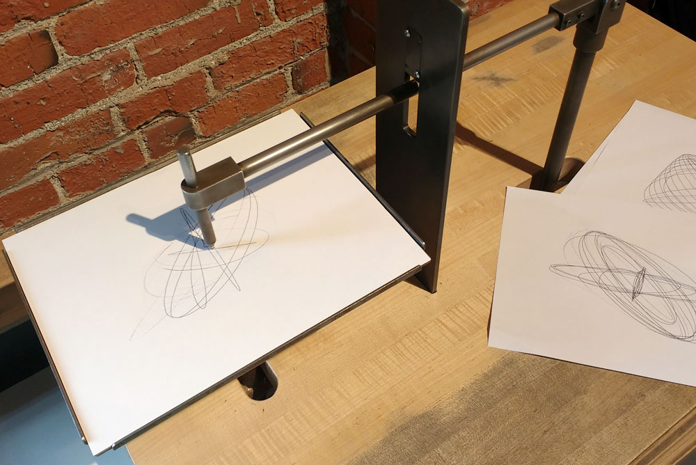 Mobius Spokane kid's science center suspended spirograph activity - Mommy Scene