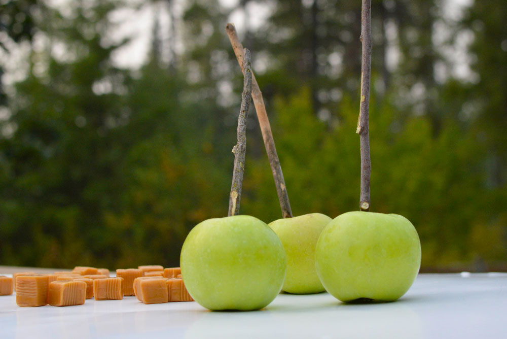 caramel apples fall snack