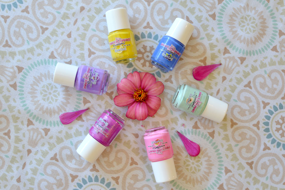 Fun and colorful Piggy Paint natural nail polish
