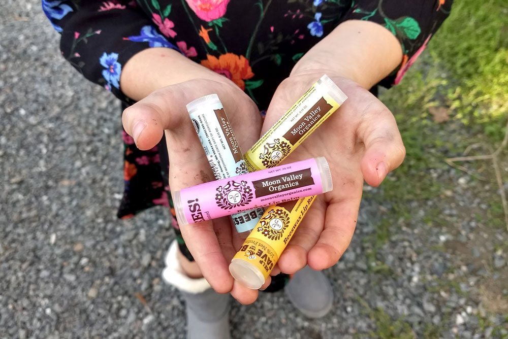 Moon Valley Organics farm visit and herbal lip balms