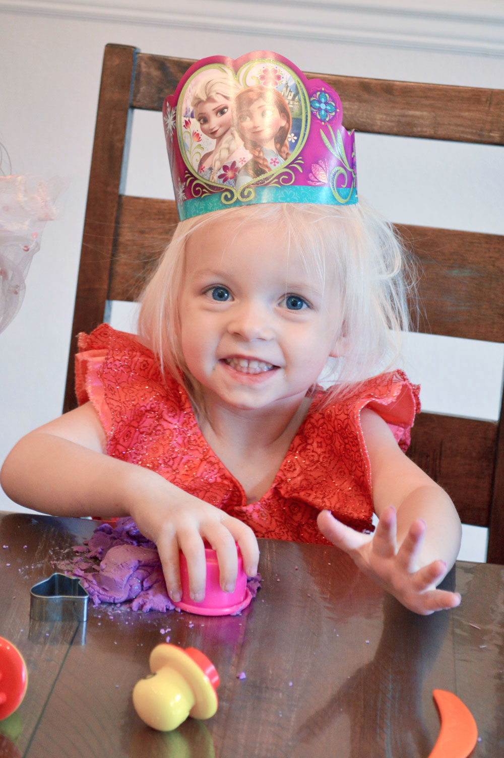 Princess Birthday Party play dough activity