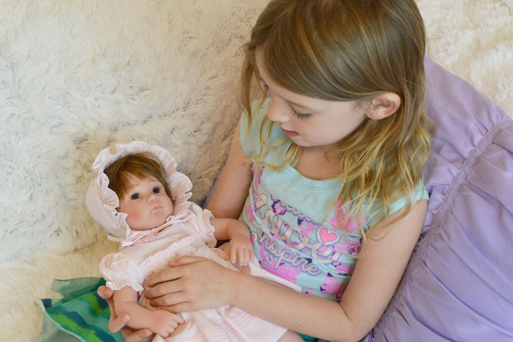 Caroline Grace Collectible and Cuddly Feltman Brothers Baby Doll