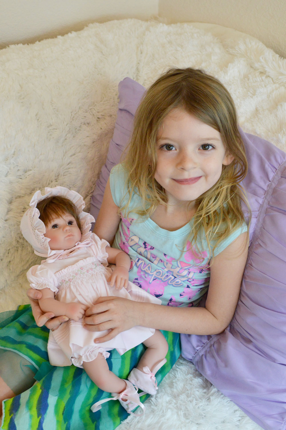 Caroline Grace Feltman Brothers Baby Doll with dress and booties