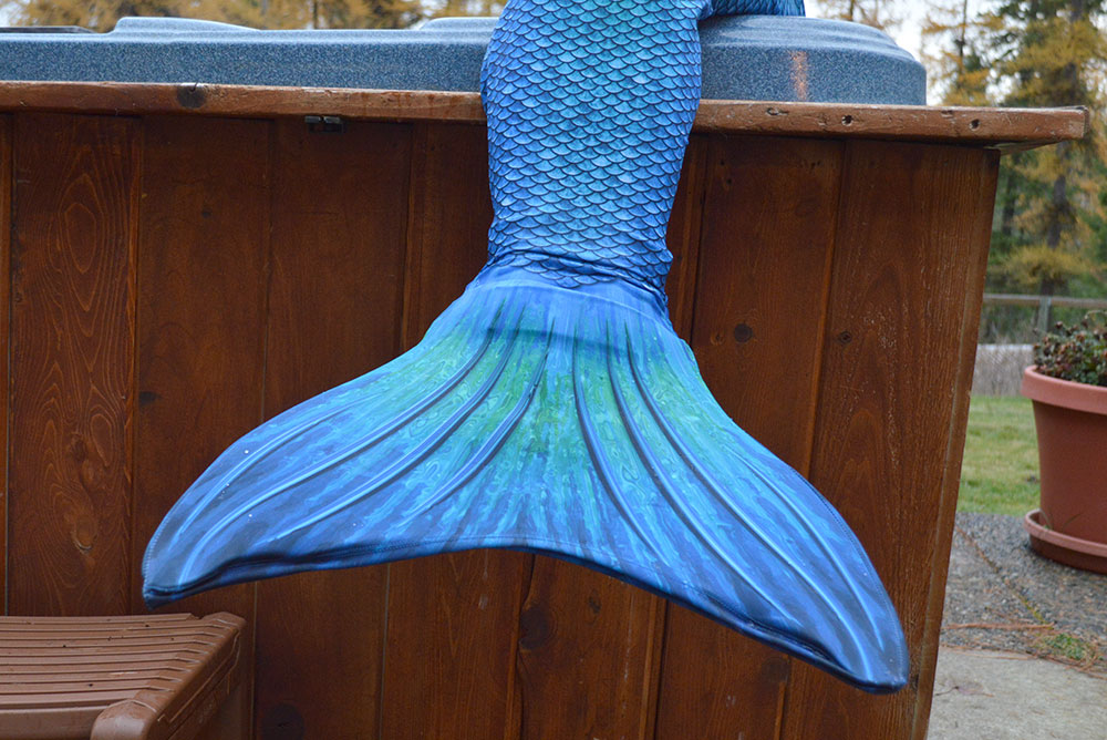 sun tail mermaid fin