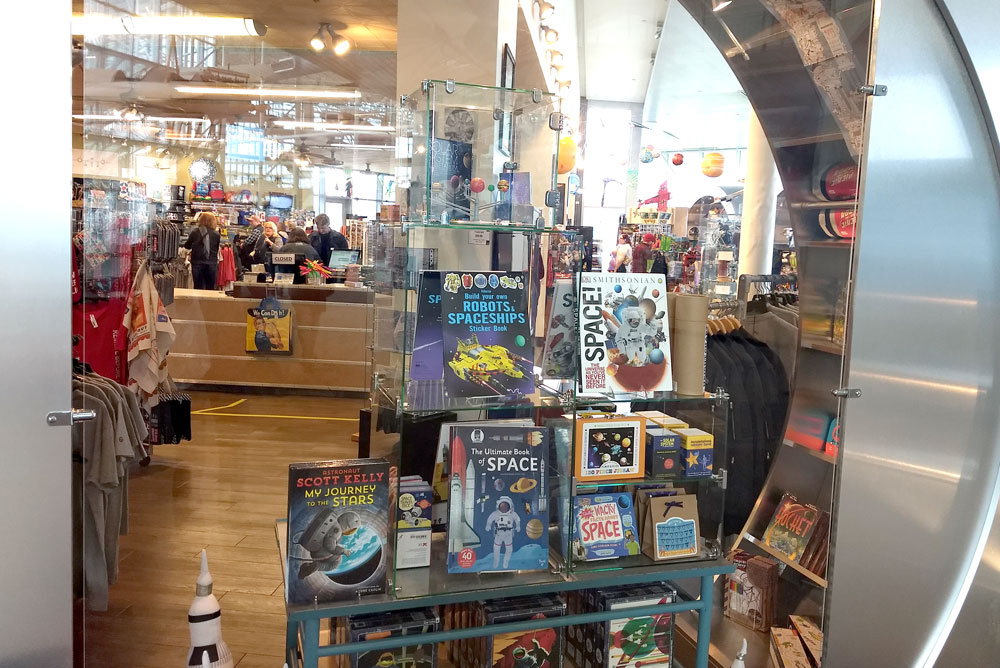 Seattle Museum of Flight gift shop - Pacific Northwest family trip