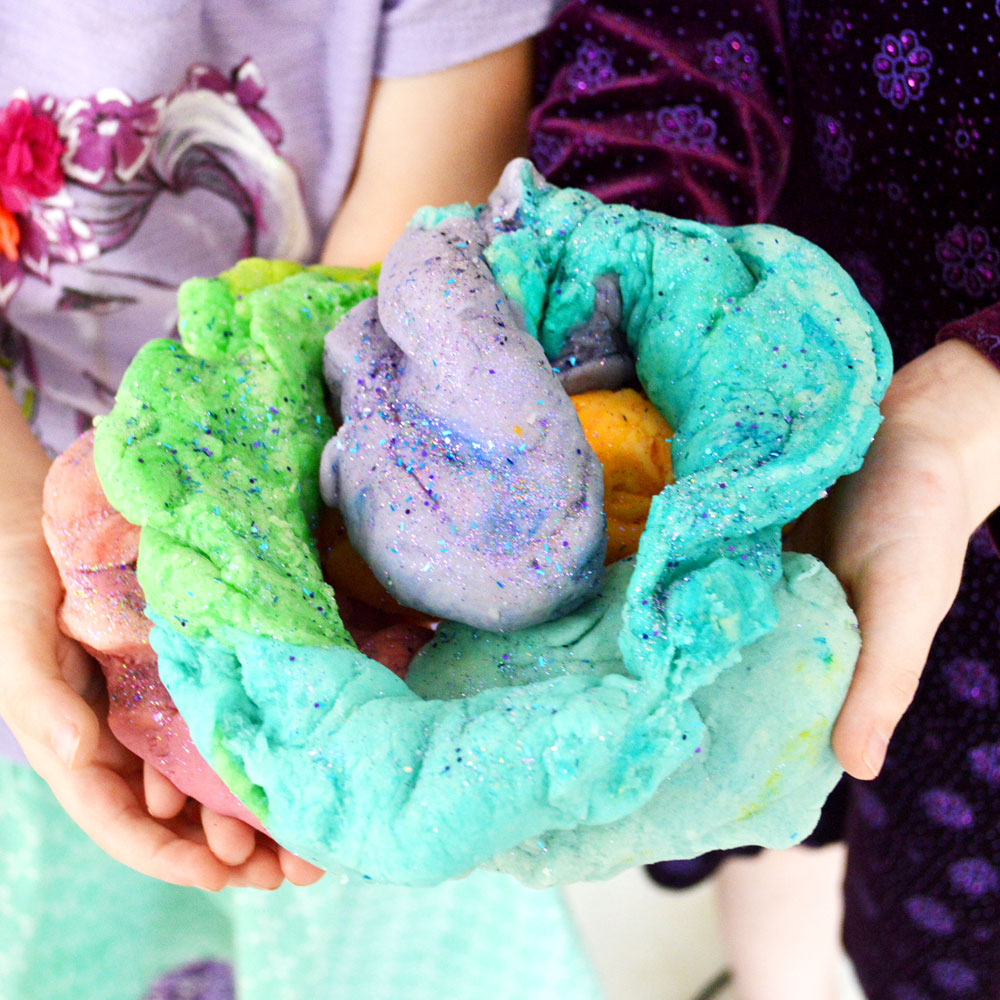 Rainbow Unicorn Playdough