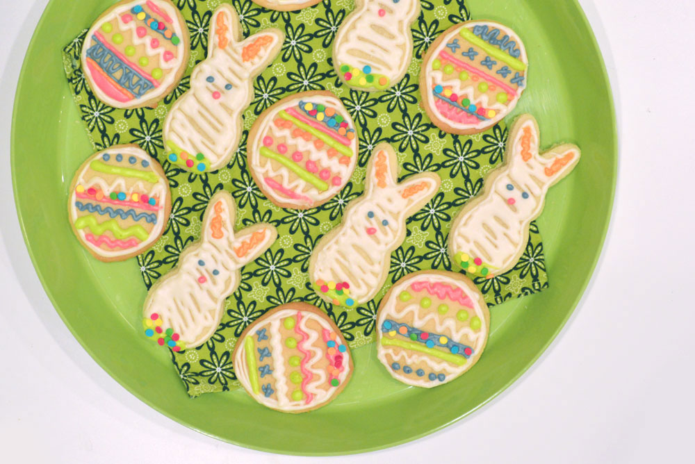 bunny sugar cookies for spring