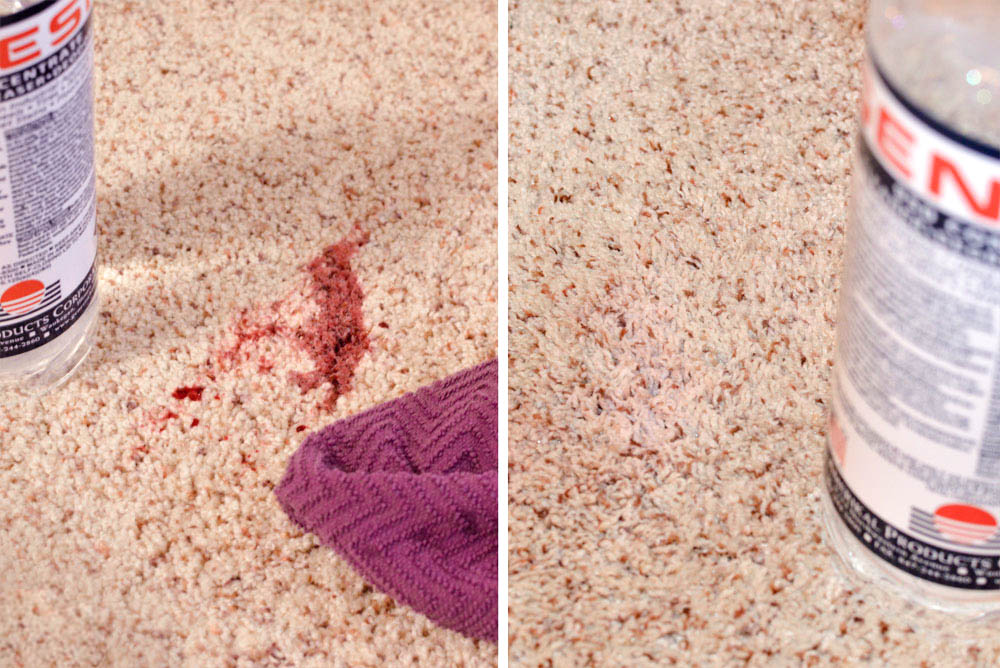 Genesis 950 Eco-Friendly Floor Cleaner for wine spills