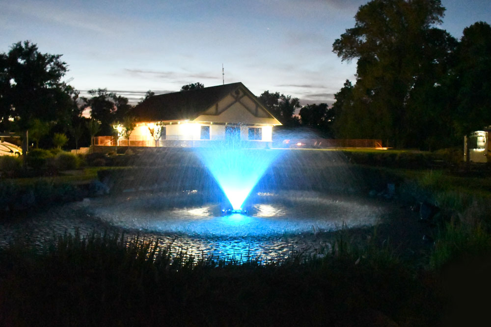 California family adventure road trip Durango RV Resort fountain