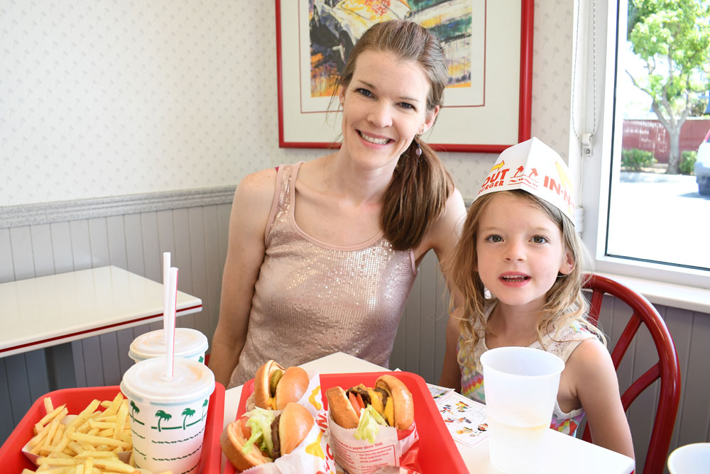 California family adventure road trip In-N-Out Burger