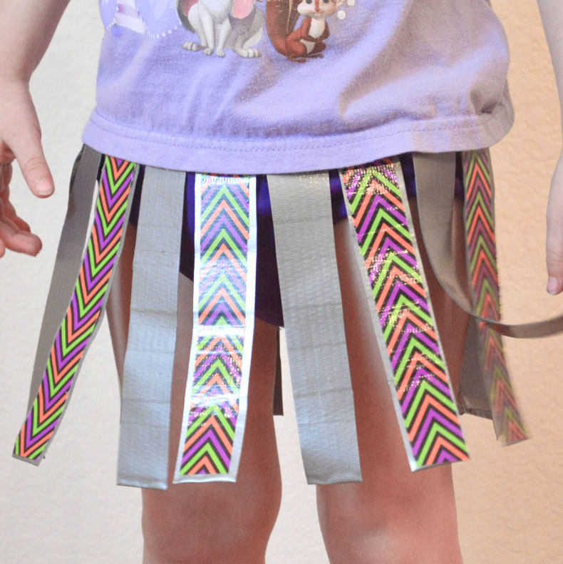 Easy DIY Duct Tape Skirt Craft