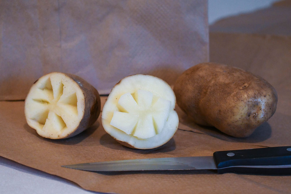 Creative potato stamp kids activity