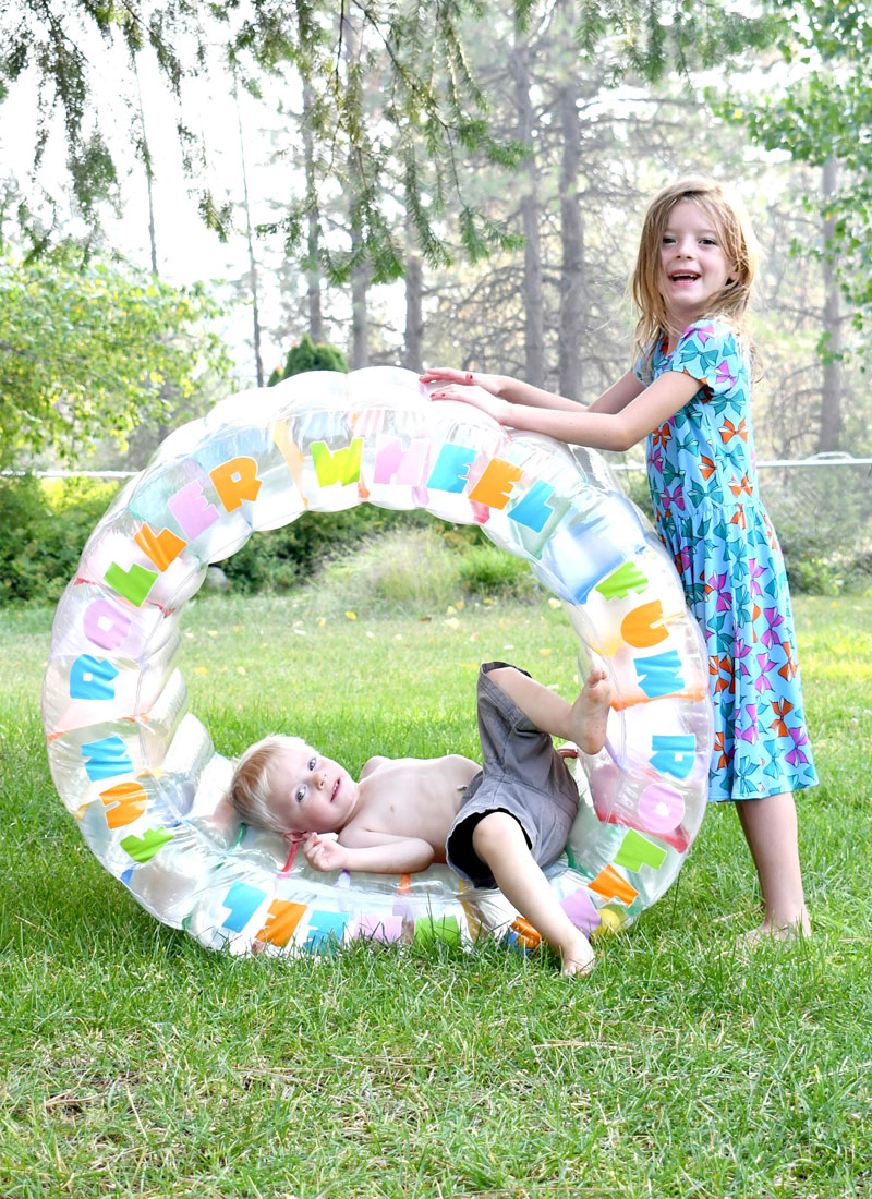 Inflatable Roller Wheel kids activity