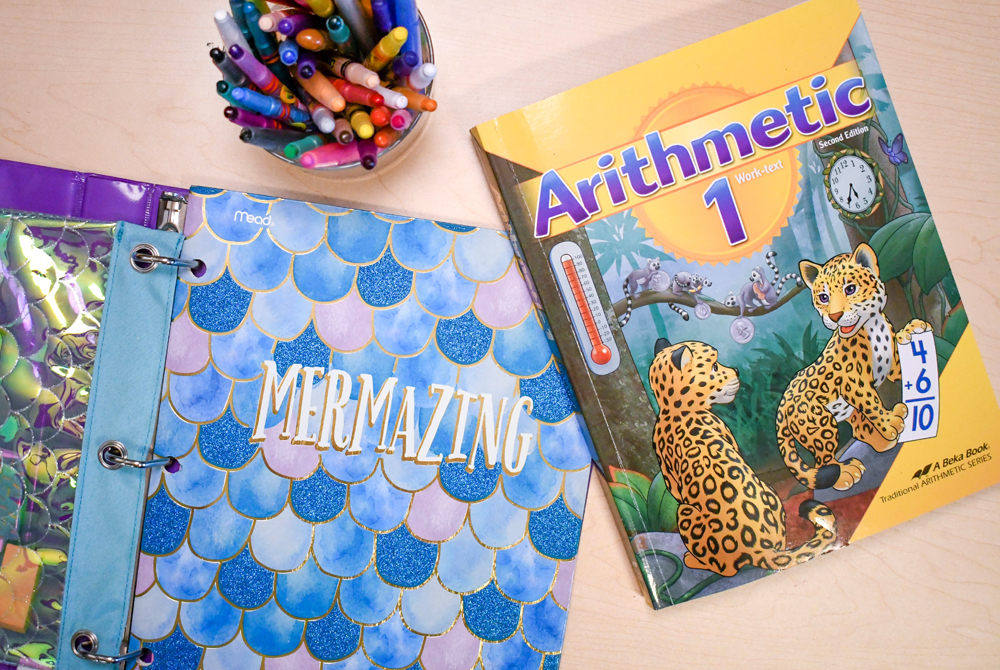 Kids homeschool workbooks Abeka 1st grade math
