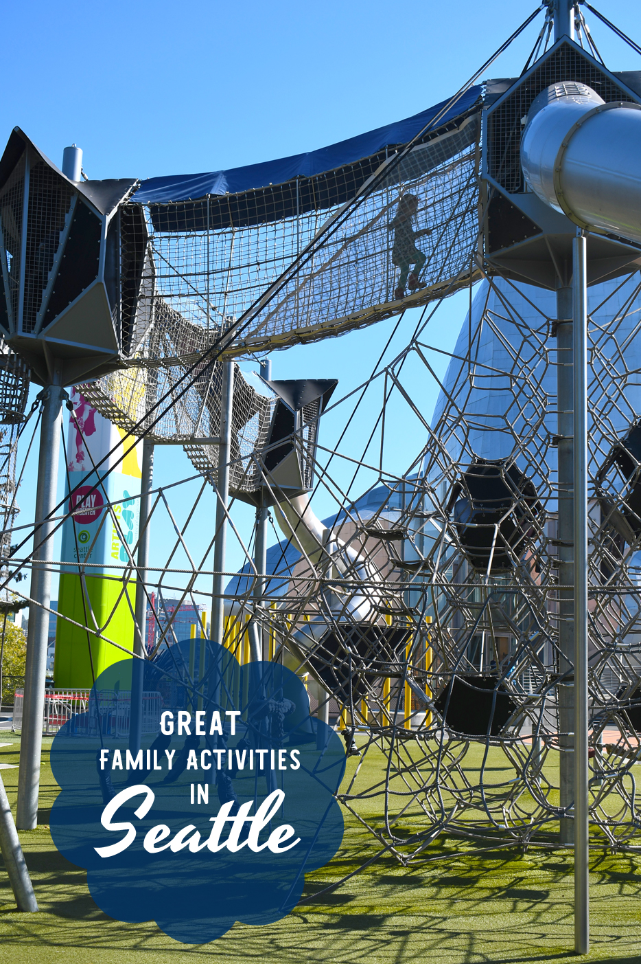 Artist at Play playground and climbing structure - Fun Family Activities in Seattle