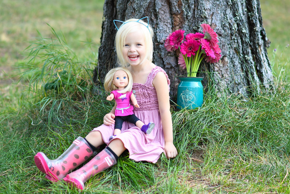 American Girl WellieWishers Camille and rockstar outfit
