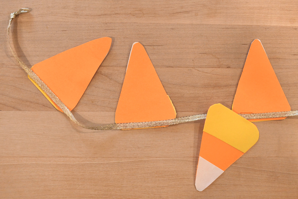 Colorful and Fun DIY Candy Corn Pennant Banner
