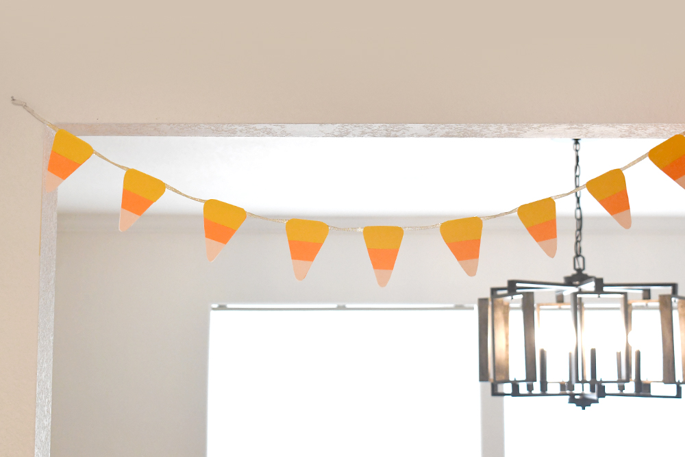 Decorate with a Cute DIY Candy Corn Pennant Banner