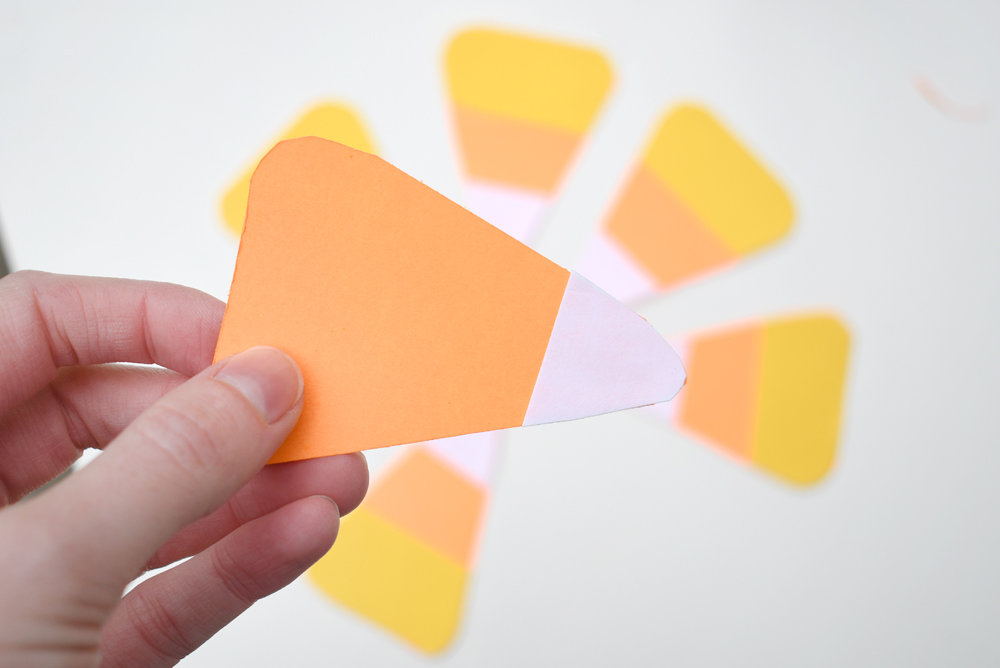 Cute DIY Candy Corn Pennant Banner
