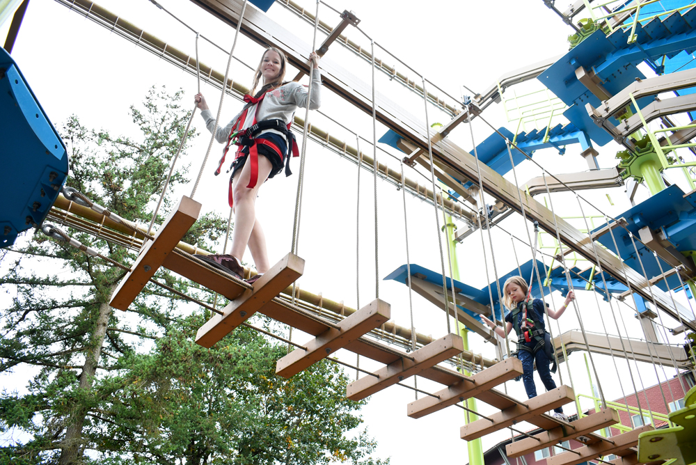 Great Wolf Lodge Grand Mound ropes course