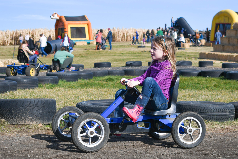 Manual go-kart activity - Things To Do at Your Local Pumpkin Farm