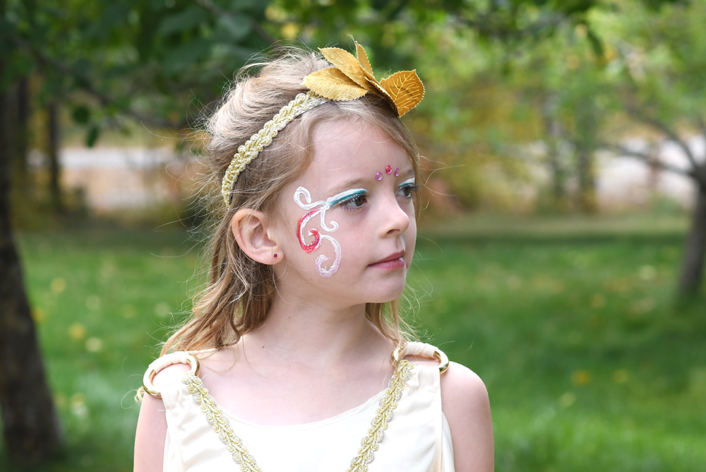 Girls Greek Goddess costume from Fred Meyer