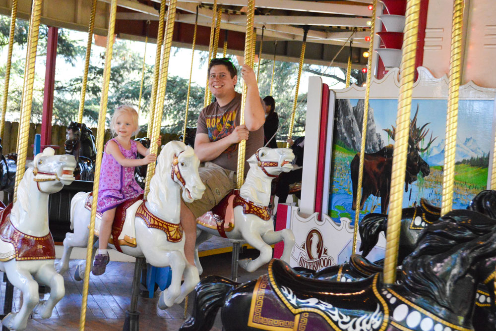Silverwood Theme Park carousel