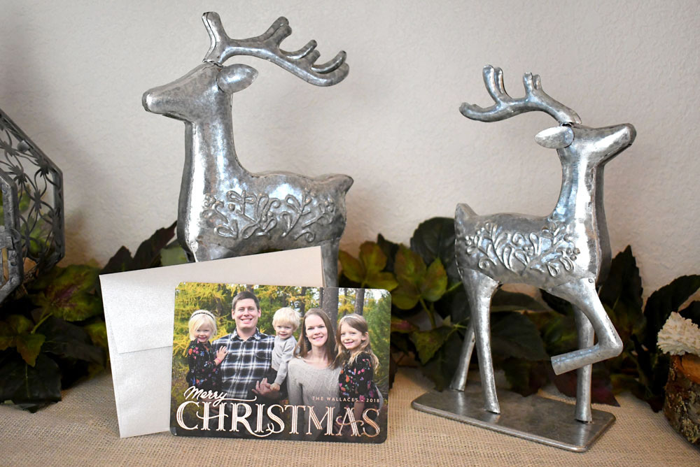 It's easy to personalize Christmas cards from Minted