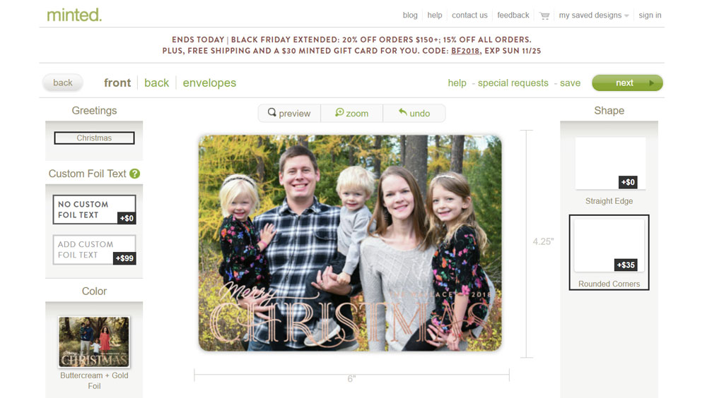 Choose from hundreds of Minted holiday card styles