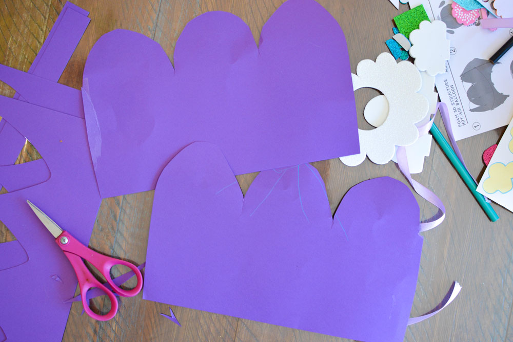 Creative DIY paper hot air balloon kids craft