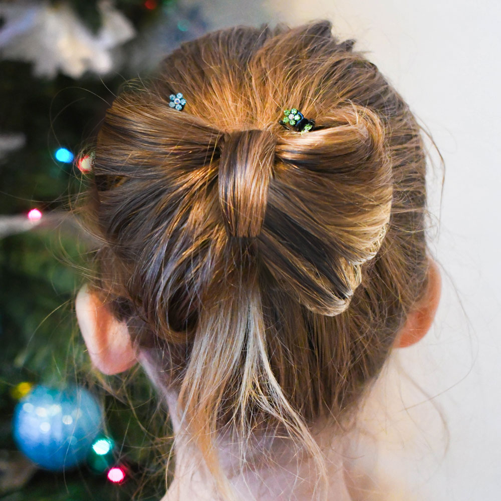 How to make a bow with your hair, so cute