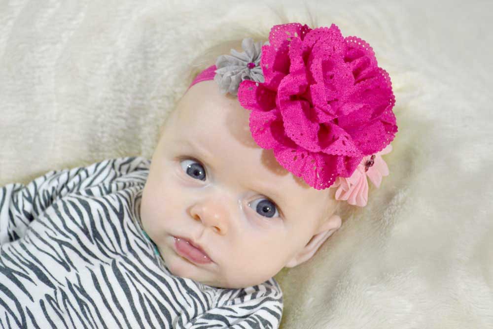 DIY baby flower headband accessory