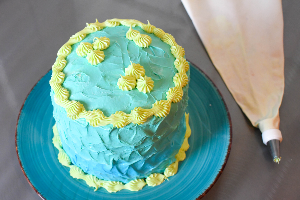 Super cute kids 5 layer birthday cake using 1 cake mix
